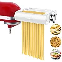 ANTREE - Accesorio 3 en 1 para hacer pasta acoplable a batidoras KitchenAid- incluye rodillo para hojas de pasta…